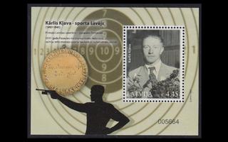 Latvia 1169BL53A ** Urheilusankareita Karlis K?ava (2022)