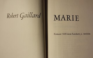 Marie - Robert Gaillard 1.p (sid.)