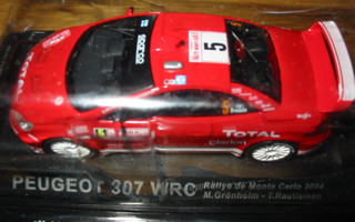 IXO 1/43 Peugeot 307 WRC Grönholm 2004 Monte Carlo mint
