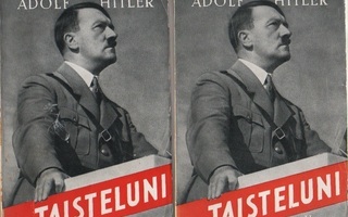Hitler: Taisteluni 1 - 2,WSOY 1941,1.painos molemmat,nid,K3