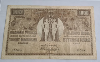 1000 mk 1909, 300692, JÄR-His, evmsrk1000(1...3), KOKOELMA