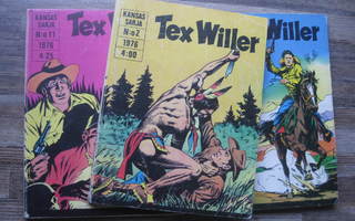 3 kpl Tex Willer 1976