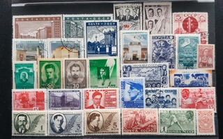 CCCP NEUVOSTOLIITTO 1930-40 luku postimerkkejä */o 30 kpl