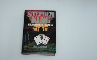 Stephen King kolme korttia pakasta (Kovakantinen 1 painos)