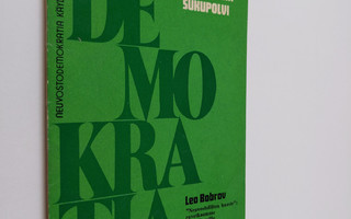Leo Bobrov : Sivistynein sukupolvi