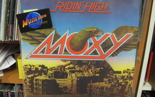 MOXY - RIDING HIGH ORIG 1ST US-77 EX-/EX- LP