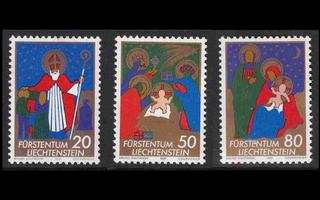 Liechtenstein 788-90 ** Joulu (1981)