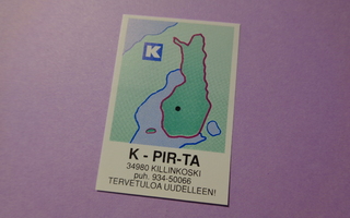 TT-etiketti K K - Pir-Ta, Killinkoski