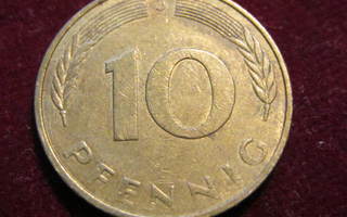 10 pfennig 1980J.Länsi-Saksa -  West Germany