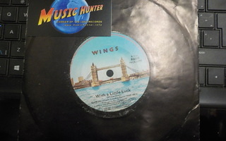 WINGS - WITH A LITTLE LUCK / BACKWARDS TRAVELLER EX- 7"