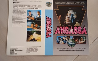 Ansassa VHS kansipaperi / kansilehti