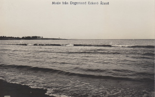 Vanha postikortti Ahvenanmaa,Eckerö, Degersand n. 1920