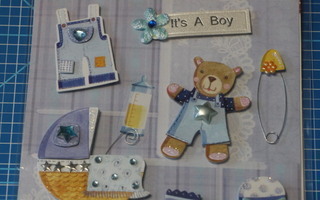 3D tarrat: It's A Boy - poikavauvalle