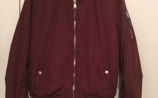 Bikbok viininpunainen bomber-takki, koko M