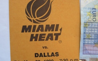 Virallinen Kortti Lappu Lehdistö NBA Koripallo Miami Dallas