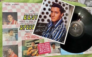 Elvis-Speedway "PROMO" 1968 Lp USA Sticker + Bonus photo