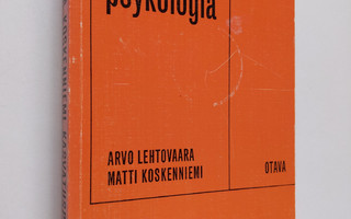 Arvo Lehtovaara : Kasvatuspsykologia