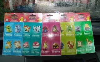 5 kpl Pokemon 8 Collector STICKERS paketteja ( UUSI