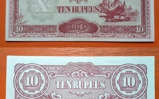 The Japanese goverment ten rupees 10