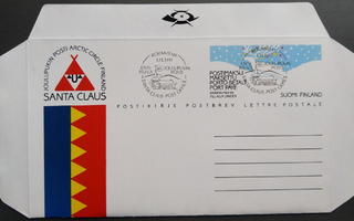Joulupukin postin postikirje, FDC-leimalla 1.11.1991
