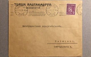 Firmakuori  Turun Rautakauppa Osakeyhtiö 1935