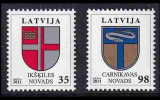 Latvia 801-2 ** Käyttösarja vaakuna (2011)