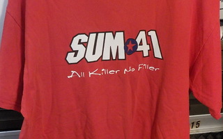 SUM 41 RARE T-PAITA VUODELTA 2001 KOKO L