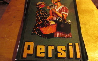 Peltikyltti mainos Persil