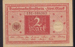 Seteli Saksa 1922 2 markkaa