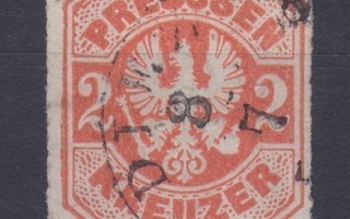 Saksa Reich Preussi 1867 Mi 23 Mi 120€
