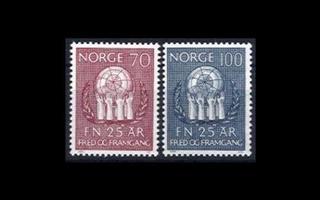 Norja 611-2 ** YK 25 v (1970)