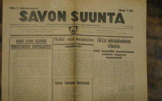 Sanomalehti: Savon Suunta 21.11.1934 (näytenumero)