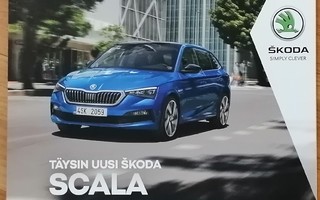 2019 Skoda Scala esite - KUIN UUSI - 84 sivua - suom