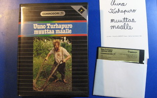 Uuno Turhapuro muuttaa maalle, Commodore64-peli, disk