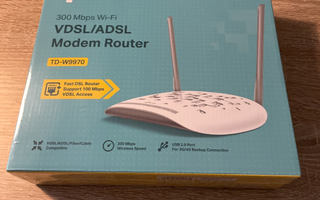 Sis. PK!! TP-LINK TD-W9970 ADSL Wi-Fi -Modeemi. Avaamaton