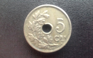 5 centimes Koninkrijk Belgia 1927 kolikko (226)