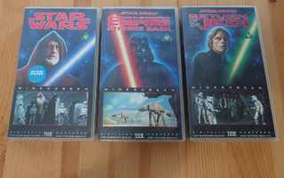 Star Wars originaalitrilogia Widescreen VHS