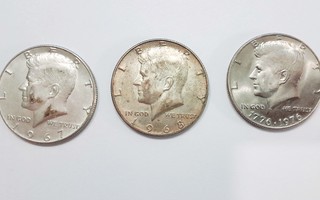 USA Kennedy hopea dollareita
