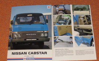 1986 Nissan Cabstar kuorma-auto esite - KUIN UUSI - suom