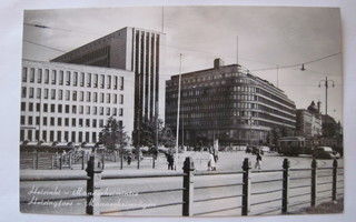 Postikortin Alkup.Mallikappale Helsinki Raitiovaunu 1950-l