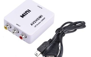 Mini RCA AV Composite to HDMI Audio Video Adapteri