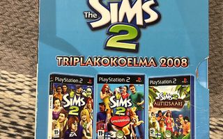 The Sims 2 Triplakokoelma 2008 PS2 CIB