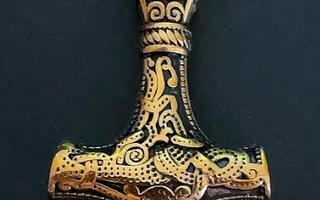 Thorin vasaha viikinki kaulakoru 24K kultaus hieno