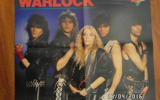 Warlock – MegaStar-lehden juliste 1986
