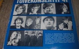 Iskelmäkokoelma Toivekonsertti 41 vinyyli LP (1970)