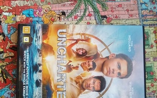 Uncharted dvd Tom Holland ja Mark Wahlberg