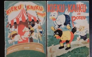 Kieku ja Kaiku albumeja kaksin kappalein (1954 ja 1955)