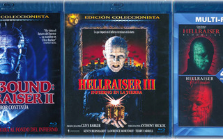 Hellraiser: 7 leffaa Blu-ray + 1xDVD, kulttikauhut UUDET