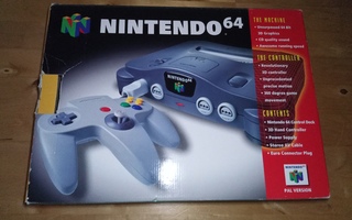 Nintendo 64 konsolin laatikko SCN