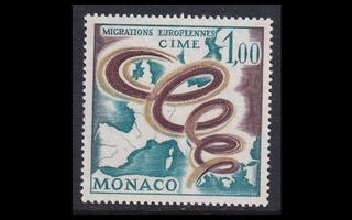 Monaco 868 ** Euroopan siirtolaisuus (1967)